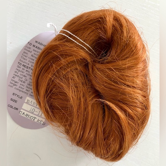 Doll wig, vibrant, red bob style red doll wig Size 10 by Playhouse collection - Picture 10 of 15